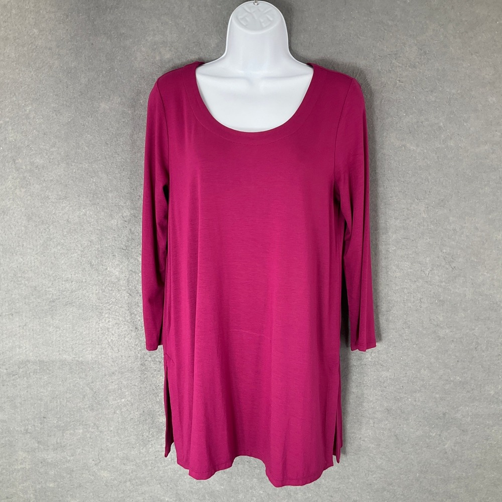 J.‎ Jill Wearever Tunic Top 3/4 Sleeve Scoop Neck Casual Tall Size S
